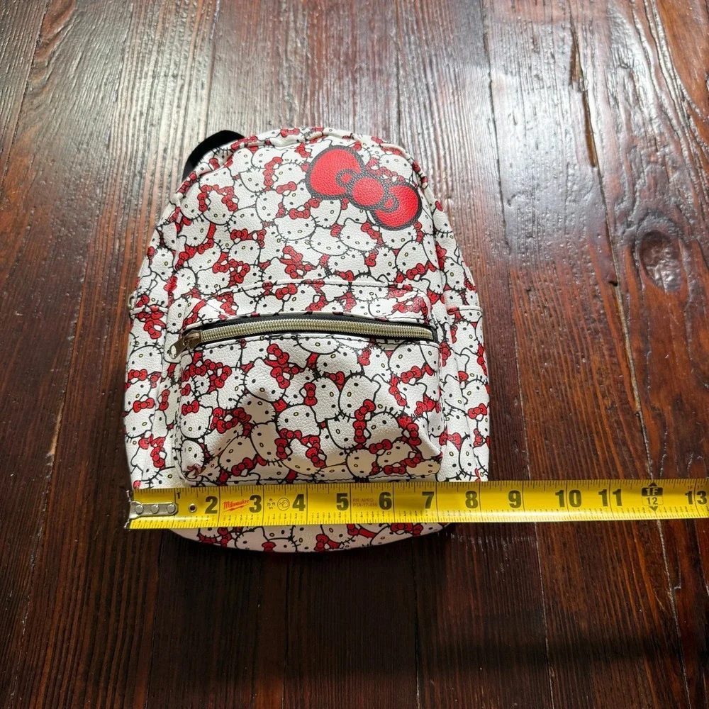 Hello Kitty‎ Mini Backpack Sanrio White Red AOP Zipper